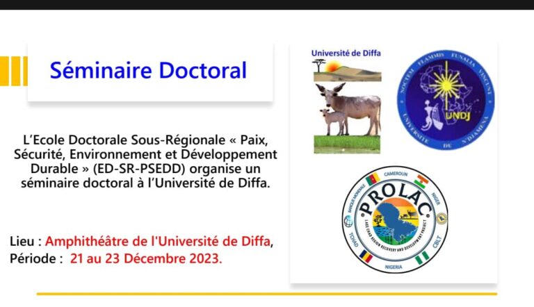 Ebeire Diffa Mot du Recteur - Université de Diffa